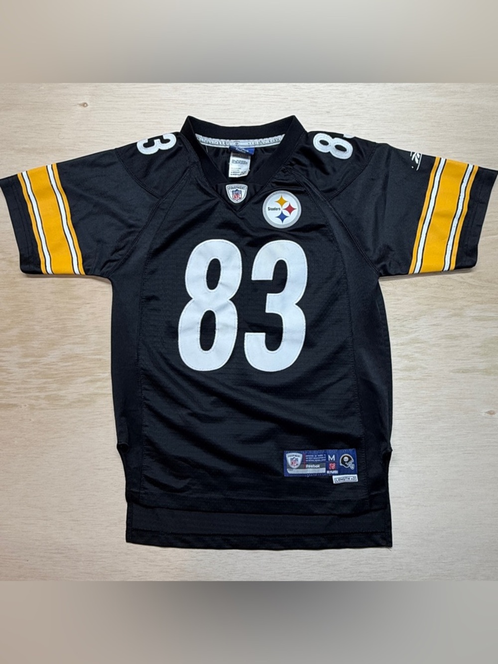 Y2K Reebok Pittsburgh Steelers #83 Heath Miller On Field Stitched Jersey Y Med